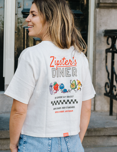 Women's Cropped Hemp Breastfeeding T-Shirt - Zipster's Diner