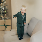 Children's PJ Set Green Heritage