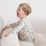 Niño con el conjunto de pijama de bambú «Children's Miffy Checkered Bloom»