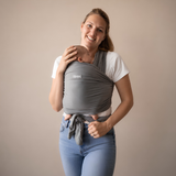 Enveloppe en bambou pour bébé - Solid Gris galet