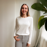 T-Shirt allaitement manches longues blanc
