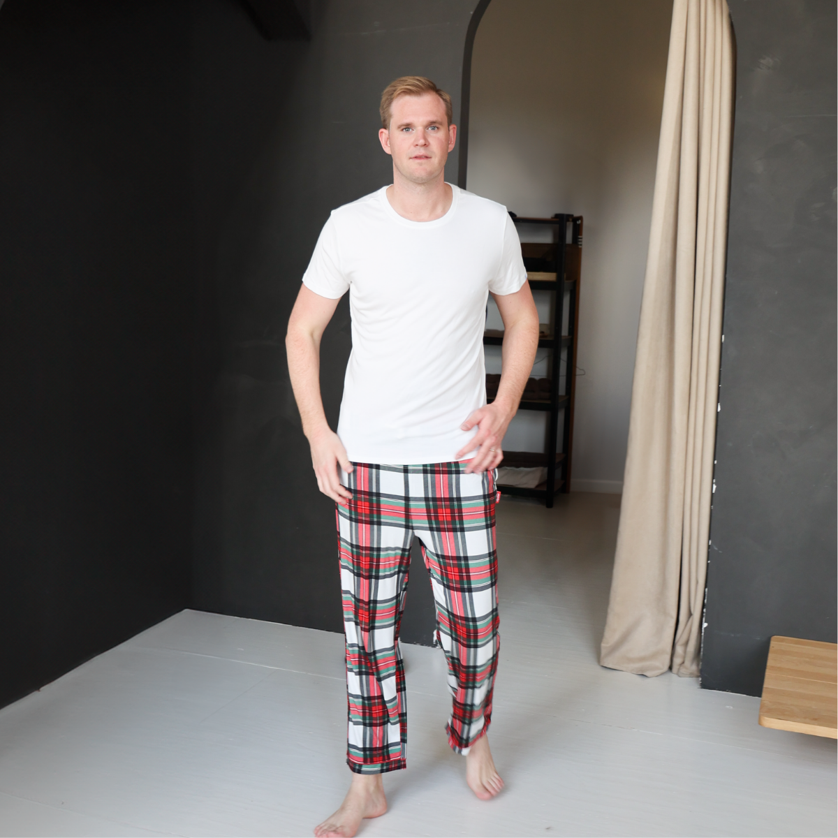 Conjunto de pijama para hombre Tartan Dreams T-Shirt Set