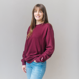 Breastfeeding Sweatshirt - Burgundy