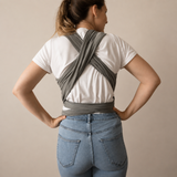 Enveloppe en bambou pour bébé - Solid Gris galet