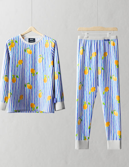 Children's PJ Set Mediterranean Lemons