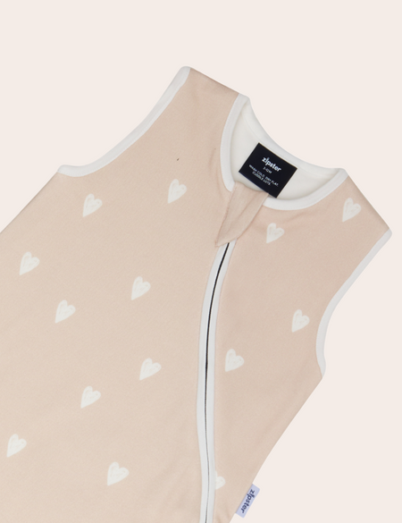 Bamboo Sleeping Bag 1.5 TOG - Lovehearts