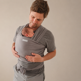 Enveloppe en bambou pour bébé - Solid Gris galet