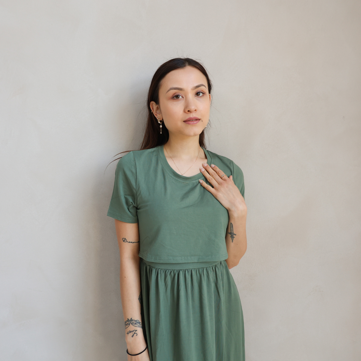 Santorini Borstvoeding T-shirt Jurk