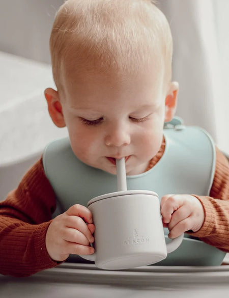 Silicone Cup With Handles and Straw