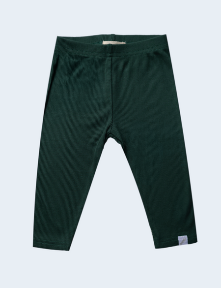 Ribbed Bamboo Leggings Olive