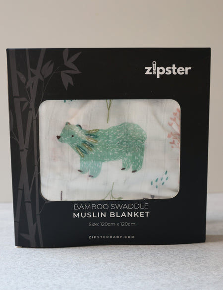 Bear Large Muslin Blanket