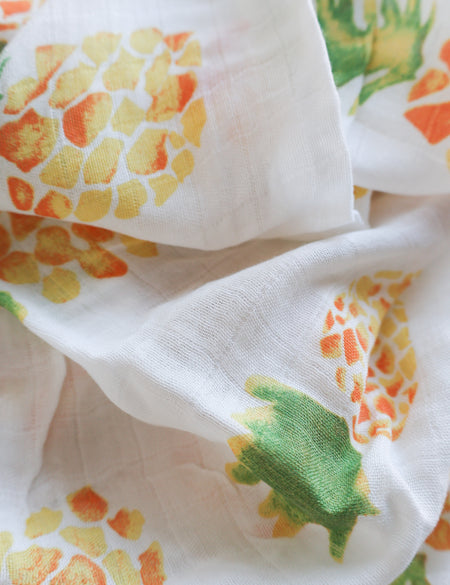 Pineapple Large Muslin Blanket