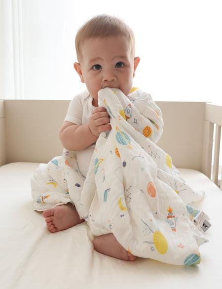 Galaxy Large Muslin Blanket