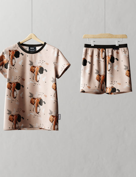 Children's Shortie PJ Set Safari