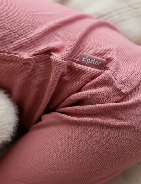 Children's PJ Set Ribbed Rose