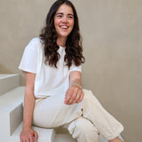 Oversized borstvoeding T-shirt Wit