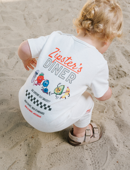 Hemp Baby Short Sleeve Romper - Zipster's Diner