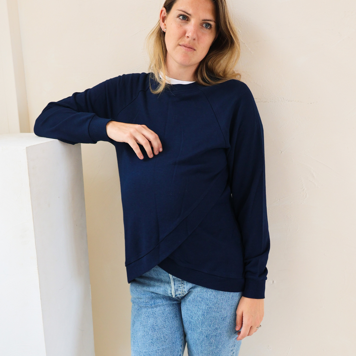 Sweatshirt Borstvoeding - marineblauw