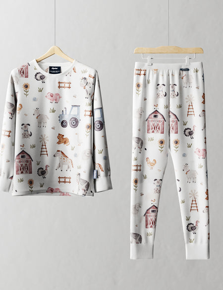Children's PJ Set Farmyard