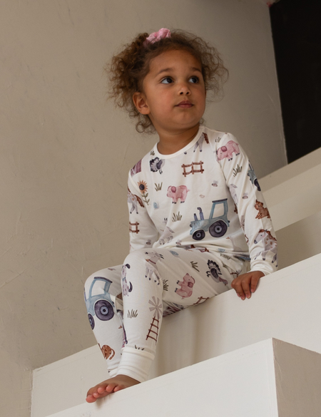 Children's PJ Set Farmyard