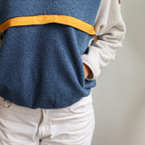 Polaire d'allaitement Retro Bleu