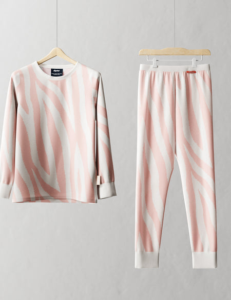 Children's PJ Set Zebra Print