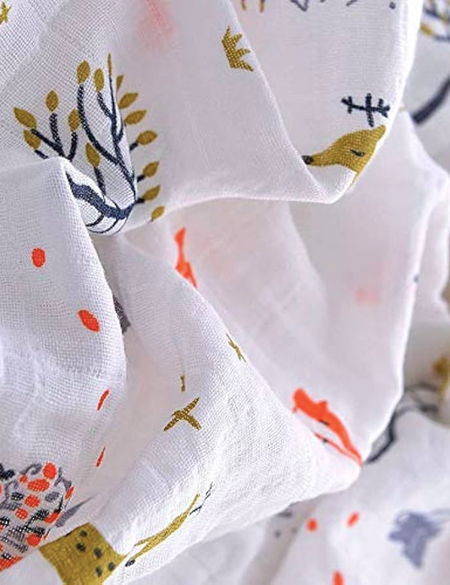 Fox Large Muslin Blanket