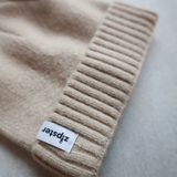 Bonnet en tricot de bambou - Oatmeal