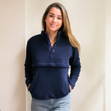 Stillvlies Marineblau