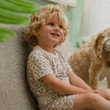 Children's Shortie Set PJ con stampa leopardo