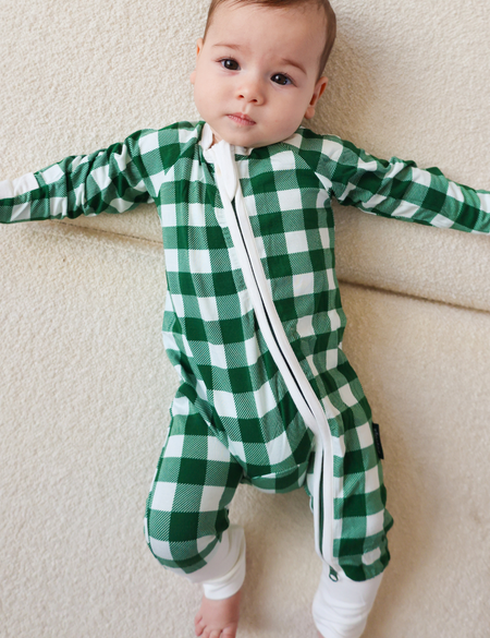 ZIPSTER™ Green Gingham
