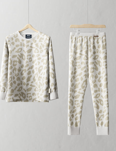 Children's PJ Set Leopard Print