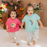 Camiseta infantil oversize rosa con Frida
