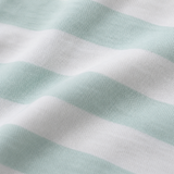 Maglietta oversize per bambini a righe con conchiglie color verde mare