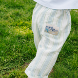 Pantalon d'aventure à rayures bleu