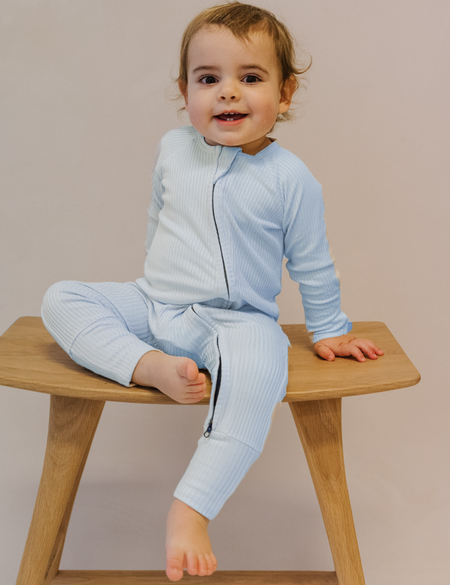 ZIPSTER™ Ribbed Baby Blue