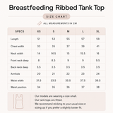 Breastfeeding Ribbed Camiseta de tirantes Chocolate