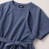 Barcelona Breastfeeding T-Shirt Dress Blue