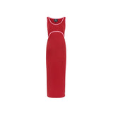 St Tropez Ribbed Robe d'allaitement rouge et rose