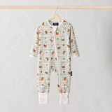 ZIPSTER x Miffy Bambù Checkered Bloom Pagliaccetto, vista frontale