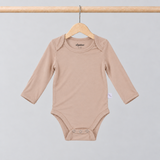 Langärmeliger Body, beige