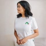 T-Shirt allaitement La chenille qui fait des trous™ Brodé