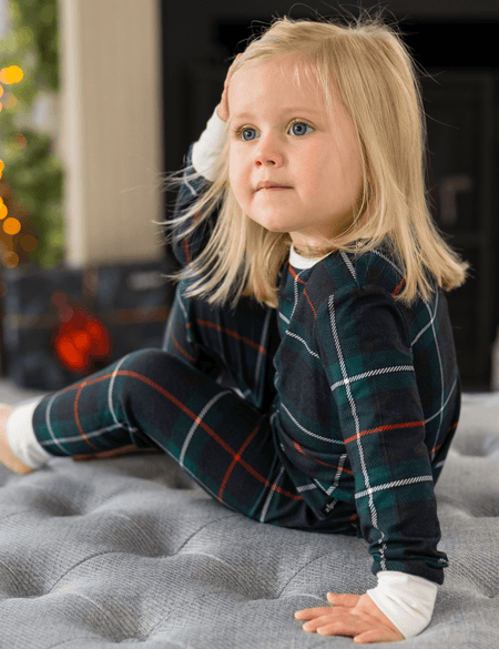 Children's PJ Set Tartan - Zipster